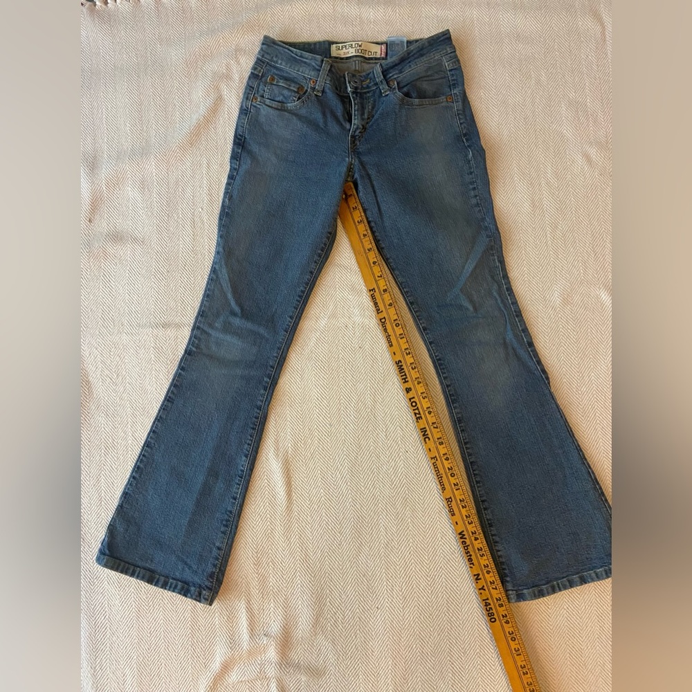 Levi 318 Superlow Bootcut Jeans Size 1 Short Junior
